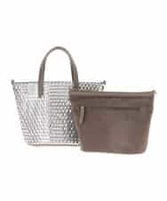 BPCAM19140 MK MICHEL KLEIN BAG(MK ミッシェルクラン バッグ) 【2WAY】メッシュデザインバッグ シルバー