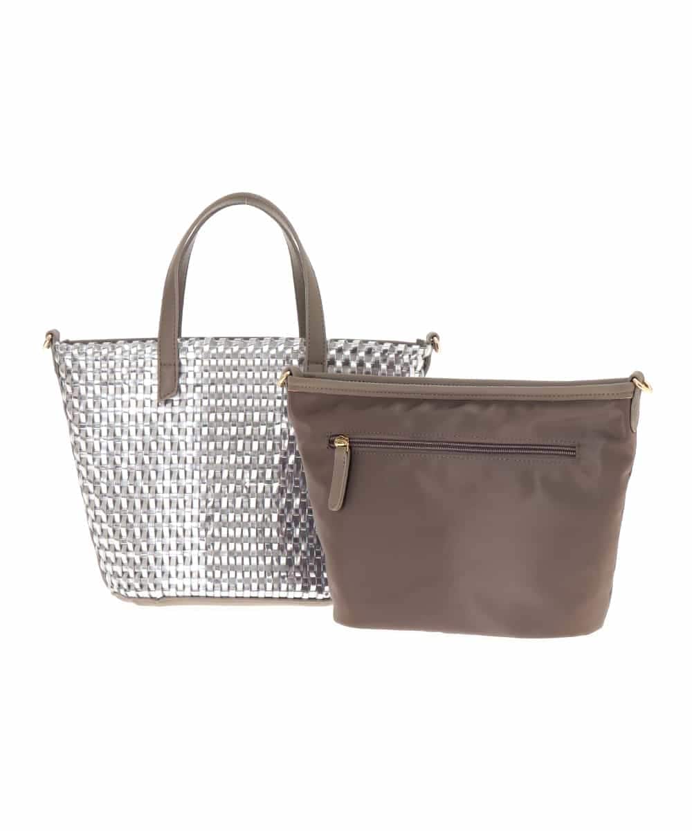 BPCAM19140 MK MICHEL KLEIN BAG(MK ミッシェルクラン バッグ) 【2WAY】メッシュデザインバッグ シルバー