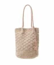BPCAS01130 MK MICHEL KLEIN BAG(MK ミッシェルクラン バッグ) タッセル付きニットバッグ ベージュ