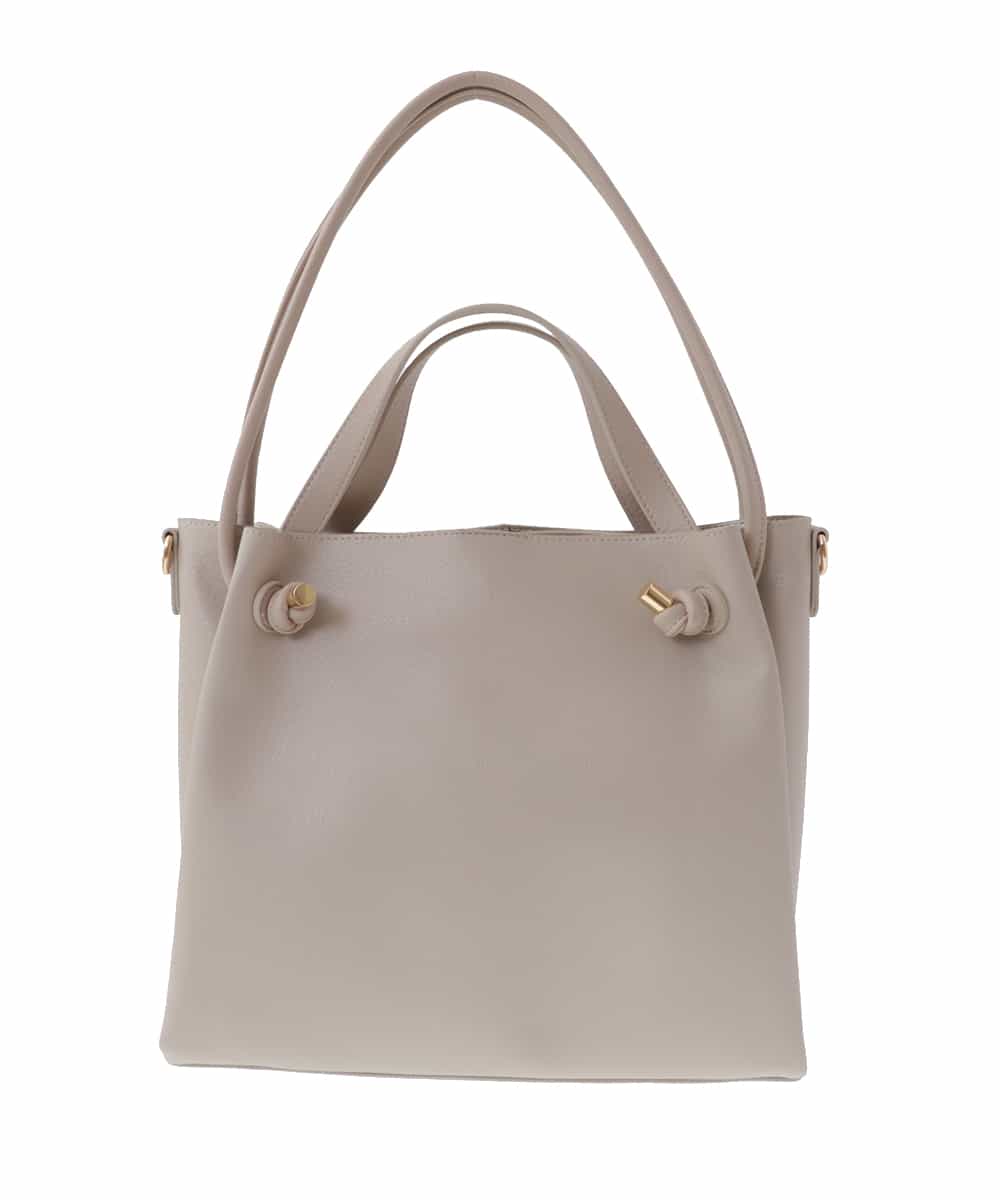 BPCAS02140 MK MICHEL KLEIN BAG(MK ミッシェルクラン バッグ) 【3WAY】ダブルハンドルトートバッグ ベージュ
