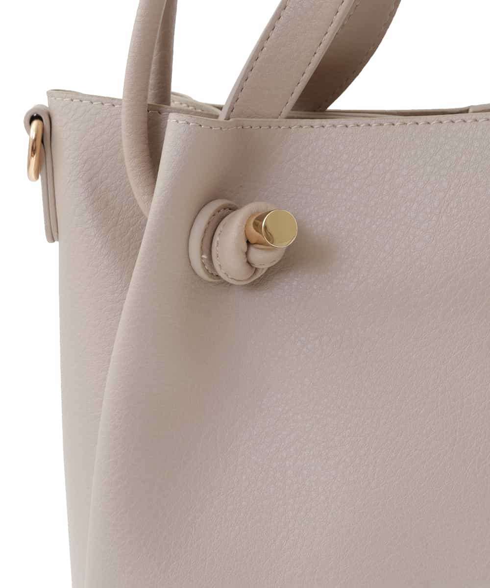 BPCAS02140 MK MICHEL KLEIN BAG(MK ミッシェルクラン バッグ) 【3WAY】ダブルハンドルトートバッグ ベージュ