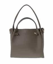 BPCAS02140 MK MICHEL KLEIN BAG(MK ミッシェルクラン バッグ) 【3WAY】ダブルハンドルトートバッグ モカベージュ