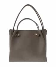 BPCAS02140 MK MICHEL KLEIN BAG(MK ミッシェルクラン バッグ) 【3WAY】ダブルハンドルトートバッグ モカベージュ