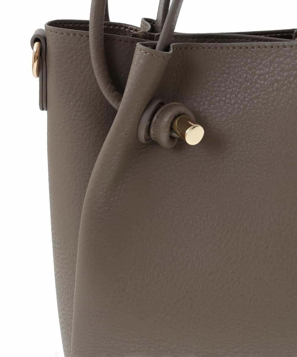 BPCAS02140 MK MICHEL KLEIN BAG(MK ミッシェルクラン バッグ) 【3WAY】ダブルハンドルトートバッグ モカベージュ
