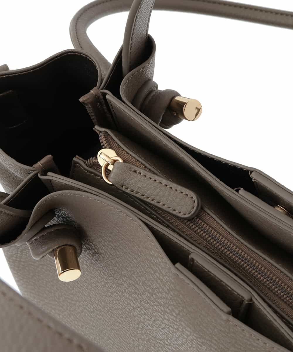 BPCAS02140 MK MICHEL KLEIN BAG(MK ミッシェルクラン バッグ) 【3WAY】ダブルハンドルトートバッグ モカベージュ