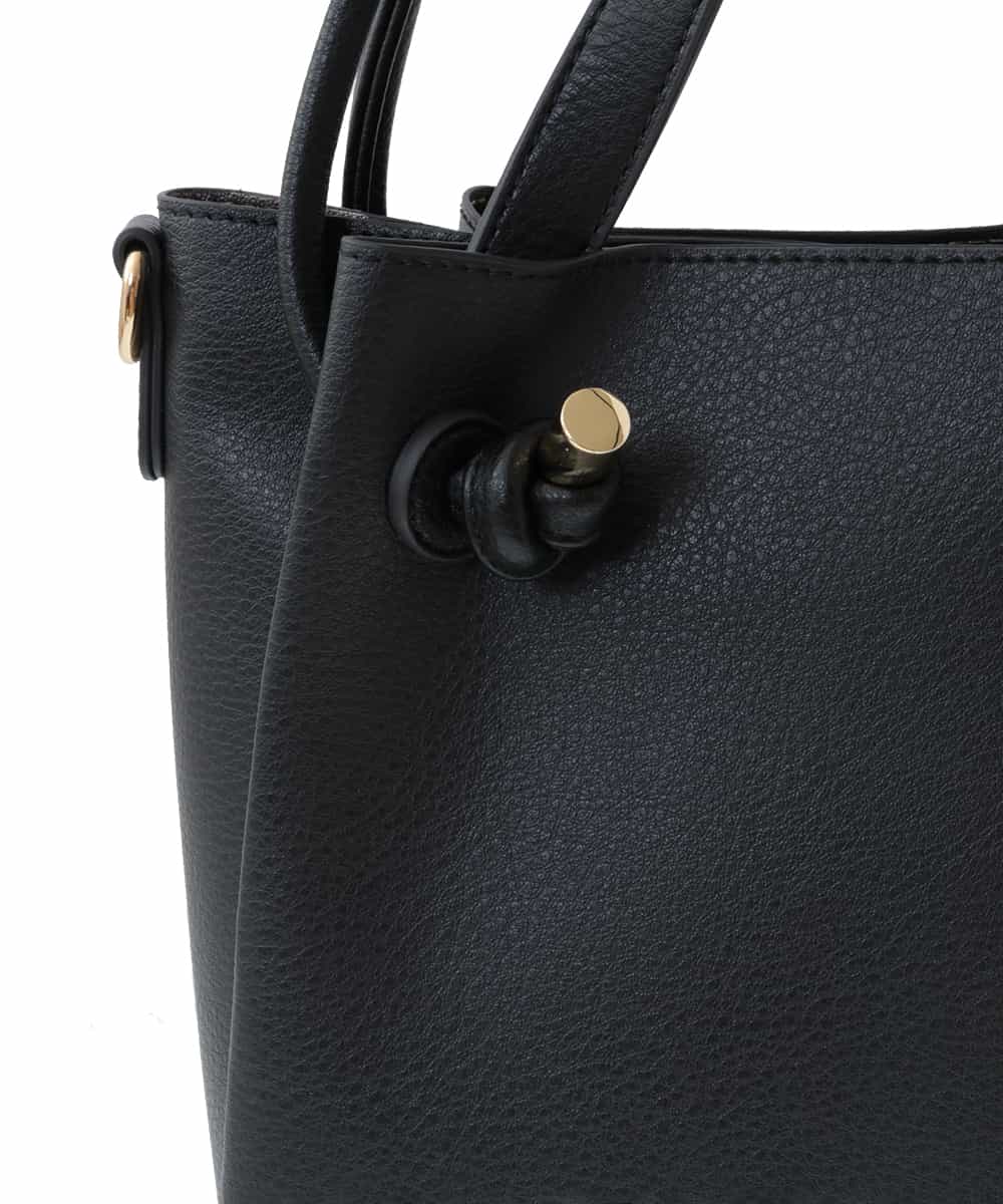 BPCAS02140 MK MICHEL KLEIN BAG(MK ミッシェルクラン バッグ) 【3WAY】ダブルハンドルトートバッグ ブラック