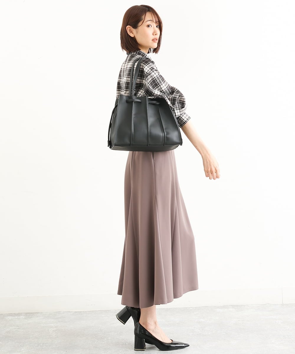 BPCAS03140 MK MICHEL KLEIN BAG(MK ミッシェルクラン バッグ) [2WAY]フェイクレザー切り替えデザインバッグ ブラック