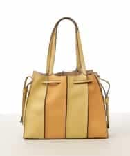 BPCAS03140 MK MICHEL KLEIN BAG(MK ミッシェルクラン バッグ) [2WAY]フェイクレザー切り替えデザインバッグ イエロー