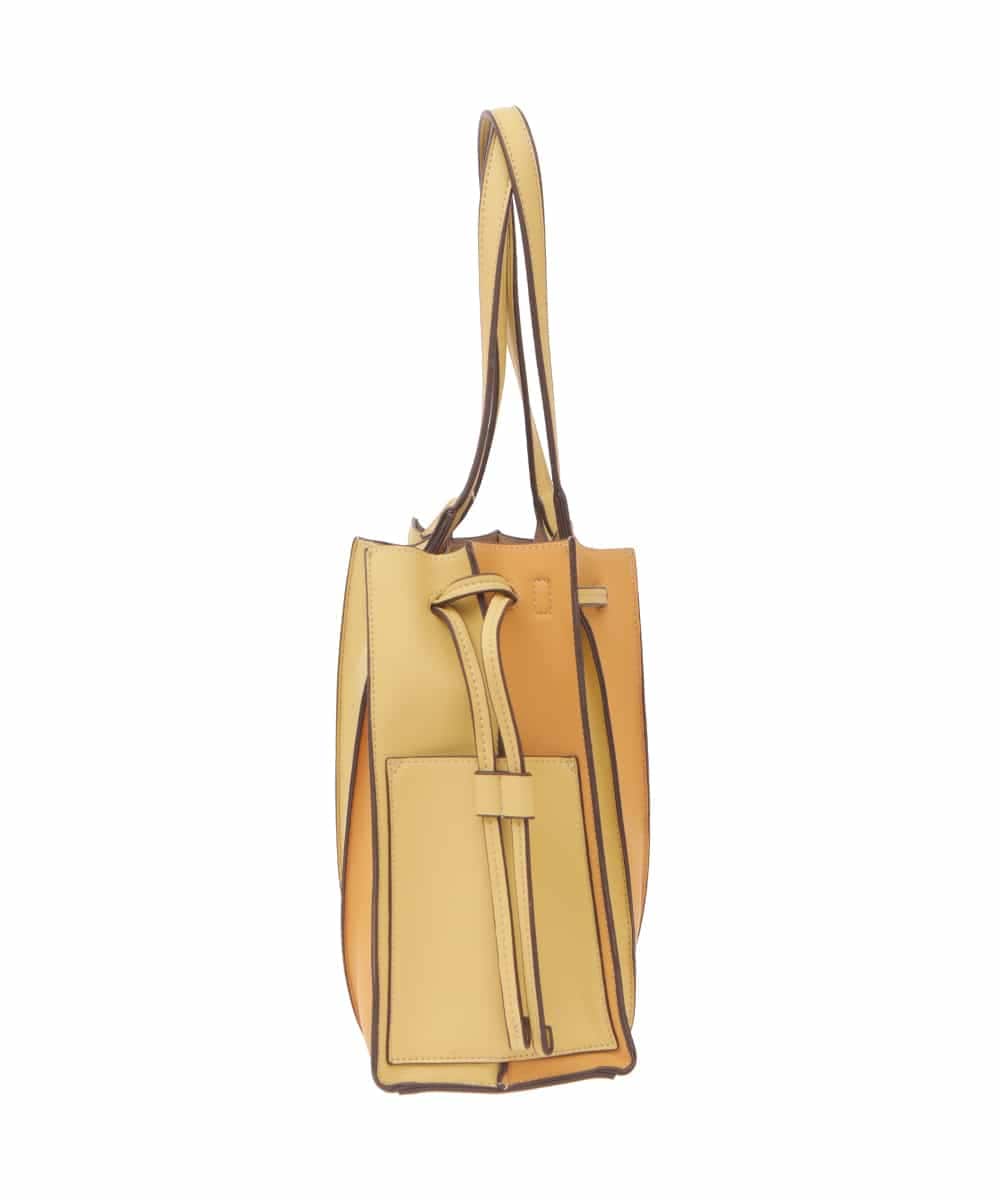 BPCAS03140 MK MICHEL KLEIN BAG(MK ミッシェルクラン バッグ) [2WAY]フェイクレザー切り替えデザインバッグ イエロー