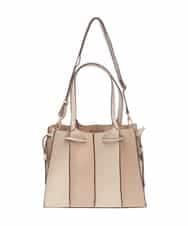 BPCAS03140 MK MICHEL KLEIN BAG(MK ミッシェルクラン バッグ) [2WAY]フェイクレザー切り替えデザインバッグ イエロー