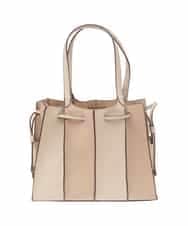BPCAS03140 MK MICHEL KLEIN BAG(MK ミッシェルクラン バッグ) [2WAY]フェイクレザー切り替えデザインバッグ ベージュ