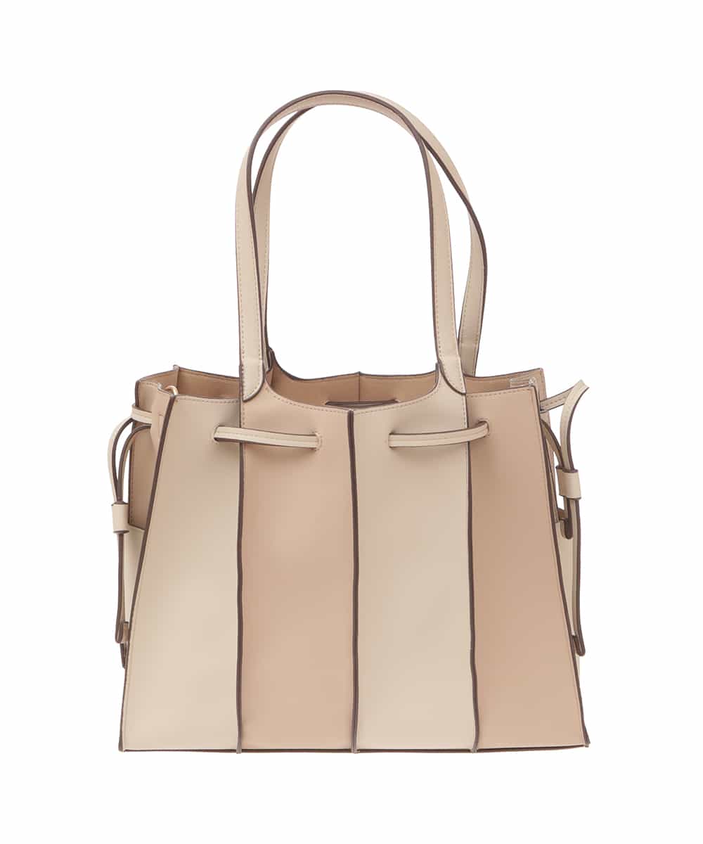 BPCAS03140 MK MICHEL KLEIN BAG(MK ミッシェルクラン バッグ) [2WAY]フェイクレザー切り替えデザインバッグ ベージュ