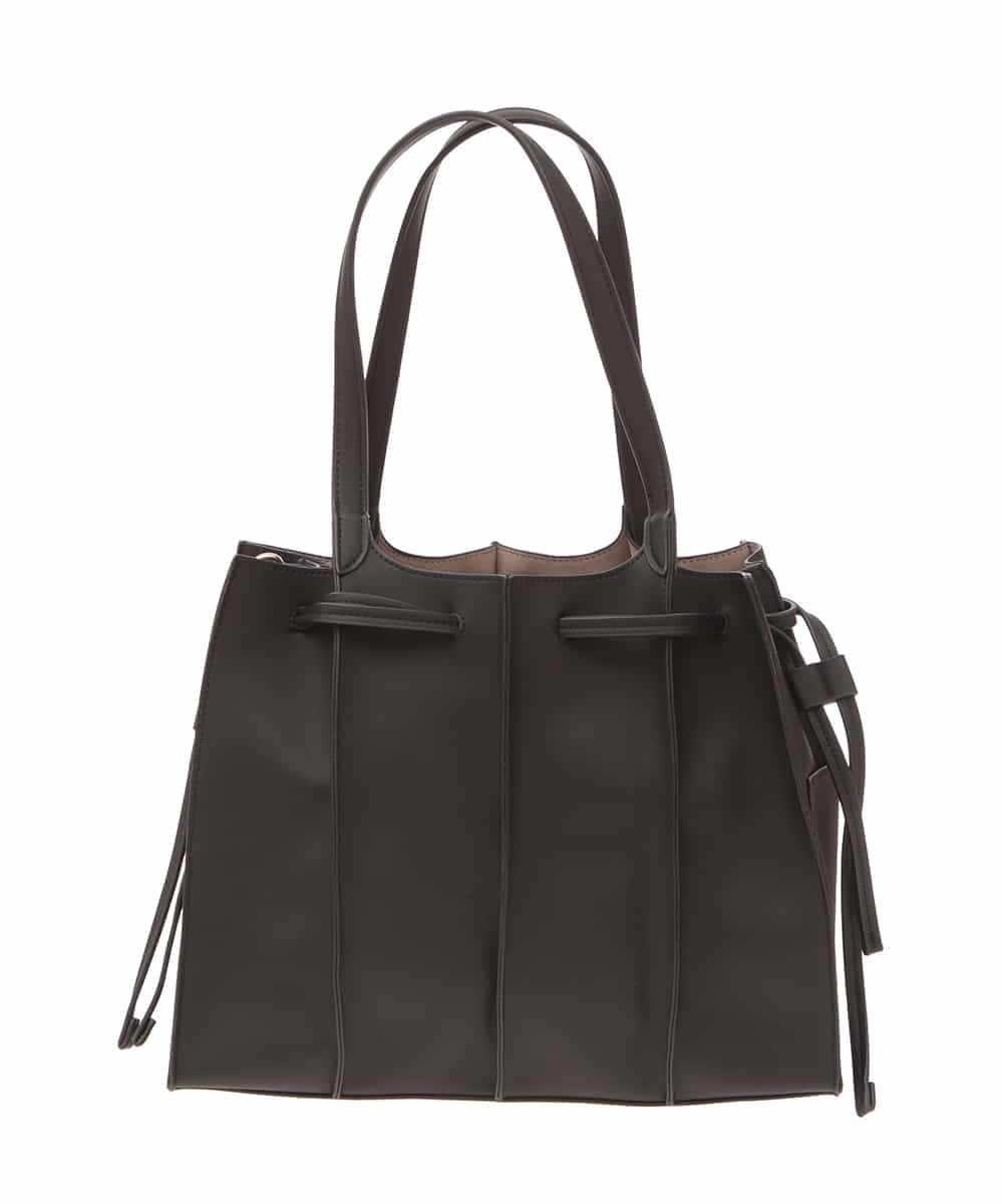 BPCAS03140 MK MICHEL KLEIN BAG(MK ミッシェルクラン バッグ) [2WAY]フェイクレザー切り替えデザインバッグ ブラック