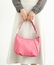 BPCAS04140 MK MICHEL KLEIN BAG(MK ミッシェルクラン バッグ) 【2WAY】デザインハンドルフェイクレザーバッグ ピンク