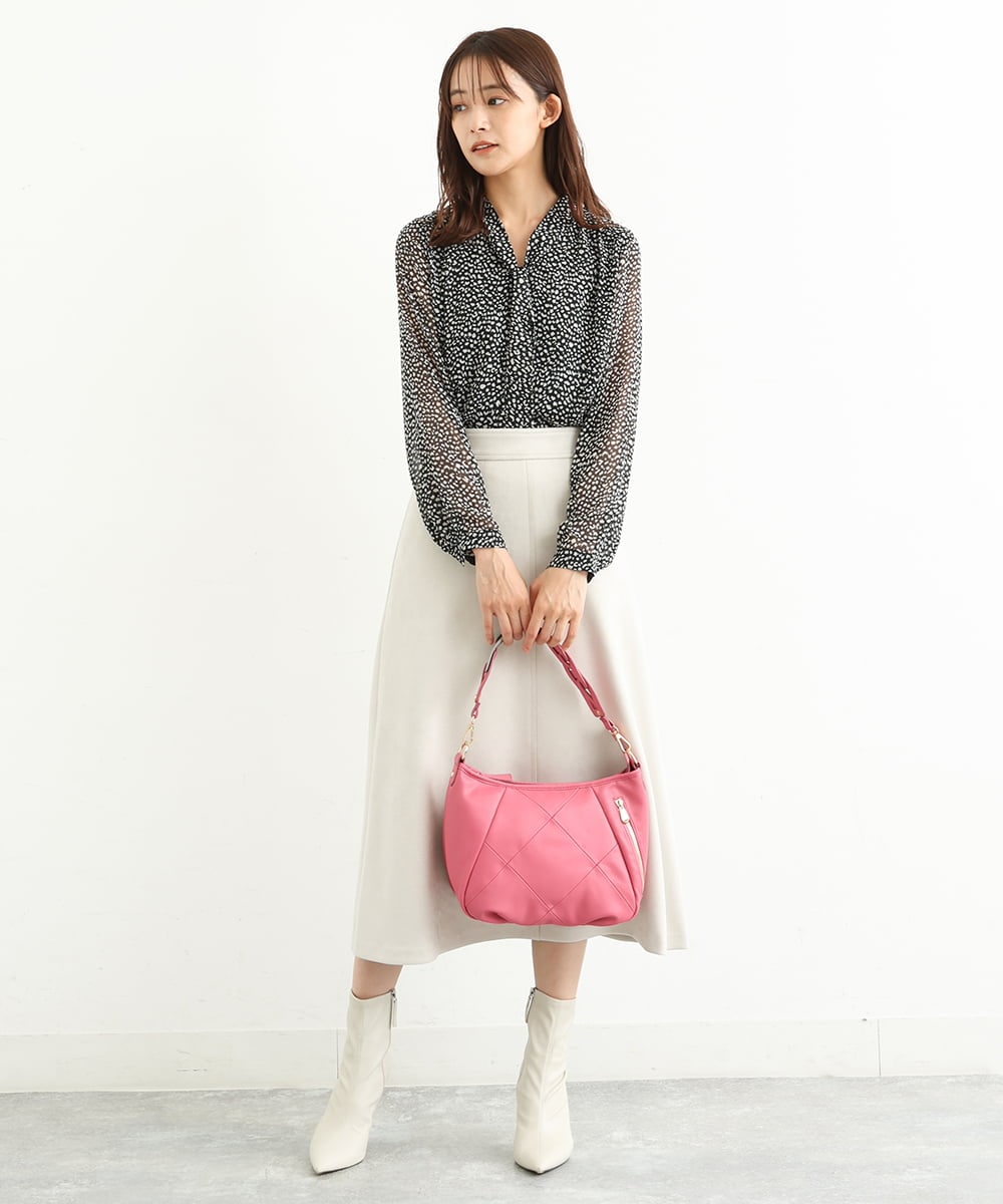 BPCAS04140 MK MICHEL KLEIN BAG(MK ミッシェルクラン バッグ) 【2WAY】デザインハンドルフェイクレザーバッグ ピンク