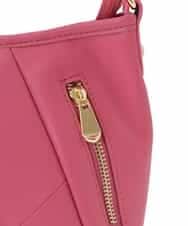 BPCAS04140 MK MICHEL KLEIN BAG(MK ミッシェルクラン バッグ) 【2WAY】デザインハンドルフェイクレザーバッグ ピンク