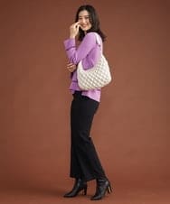 BPCAS05130 MK MICHEL KLEIN BAG(MK ミッシェルクラン バッグ) [チャーム付]キルティングデザインバッグ シャンパンゴールド