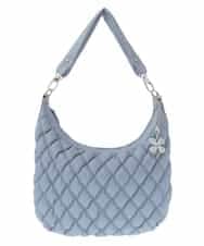 BPCAS05130 MK MICHEL KLEIN BAG(MK ミッシェルクラン バッグ) [チャーム付]キルティングデザインバッグ ライトブルー