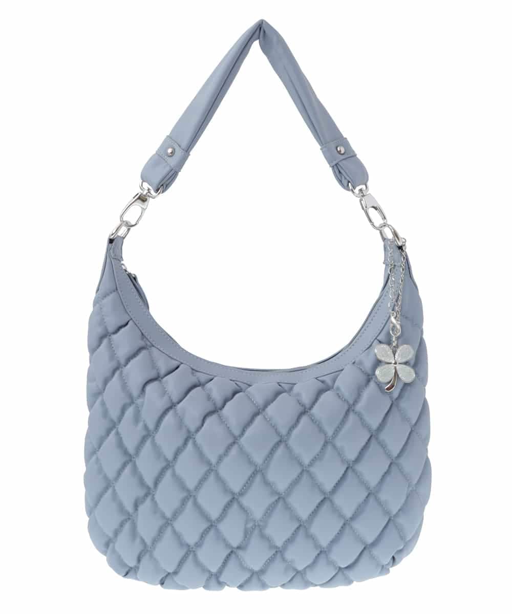 BPCAS05130 MK MICHEL KLEIN BAG(MK ミッシェルクラン バッグ) [チャーム付]キルティングデザインバッグ ライトブルー