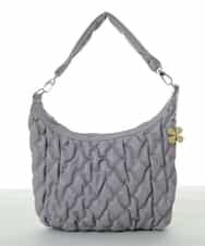 BPCAS05130 MK MICHEL KLEIN BAG(MK ミッシェルクラン バッグ) [チャーム付]キルティングデザインバッグ グレー