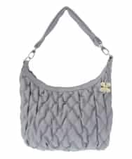 BPCAS05130 MK MICHEL KLEIN BAG(MK ミッシェルクラン バッグ) [チャーム付]キルティングデザインバッグ グレー
