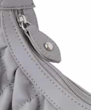 BPCAS05130 MK MICHEL KLEIN BAG(MK ミッシェルクラン バッグ) [チャーム付]キルティングデザインバッグ グレー