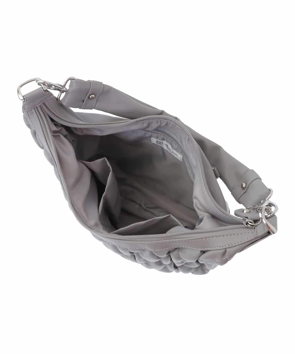 BPCAS05130 MK MICHEL KLEIN BAG(MK ミッシェルクラン バッグ) [チャーム付]キルティングデザインバッグ グレー
