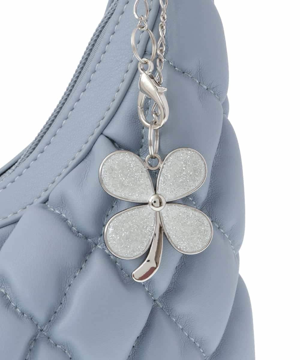 BPCAS05130 MK MICHEL KLEIN BAG(MK ミッシェルクラン バッグ) [チャーム付]キルティングデザインバッグ グレー