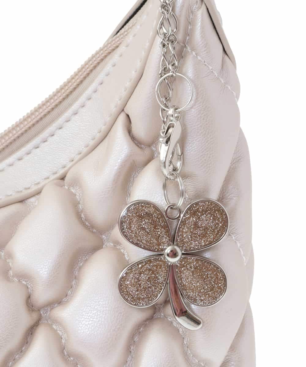 BPCAS05130 MK MICHEL KLEIN BAG(MK ミッシェルクラン バッグ) [チャーム付]キルティングデザインバッグ グレー