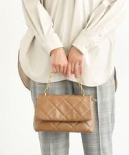 BPCAS09120 MK MICHEL KLEIN BAG(MK ミッシェルクラン バッグ) キルティングチェーンバッグ ベージュ