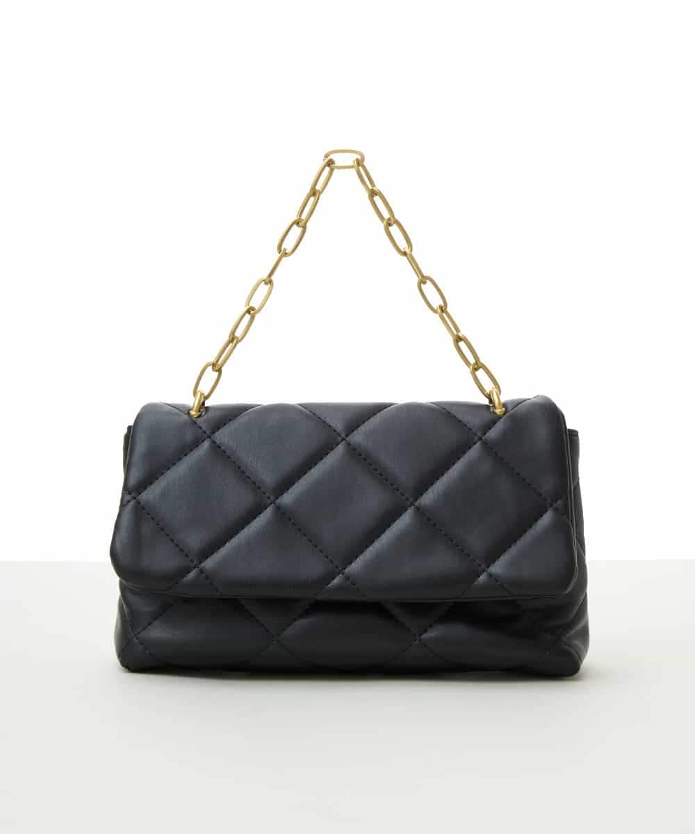 BPCAS09120 MK MICHEL KLEIN BAG(MK ミッシェルクラン バッグ) キルティングチェーンバッグ ブラック