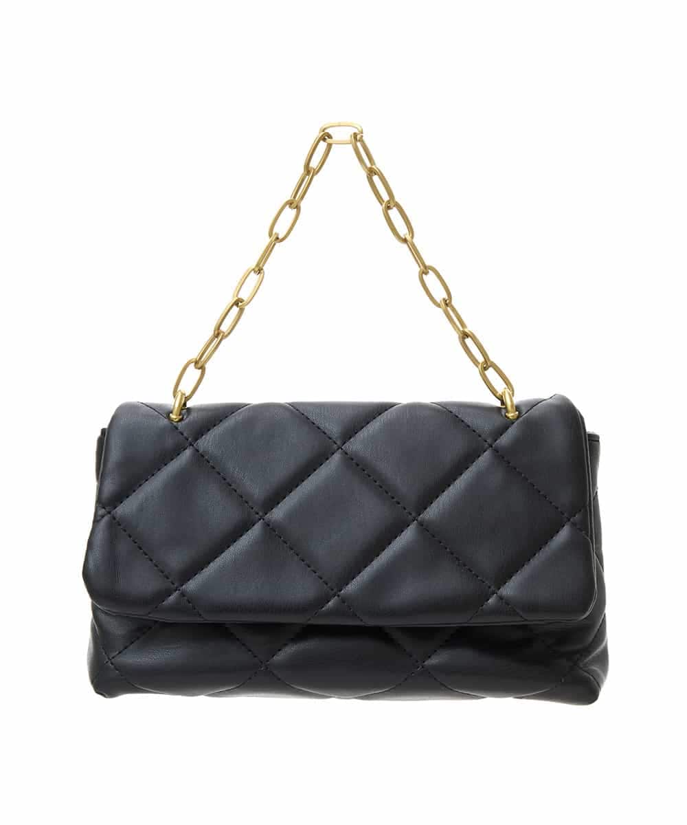 BPCAS09120 MK MICHEL KLEIN BAG(MK ミッシェルクラン バッグ) キルティングチェーンバッグ ブラック