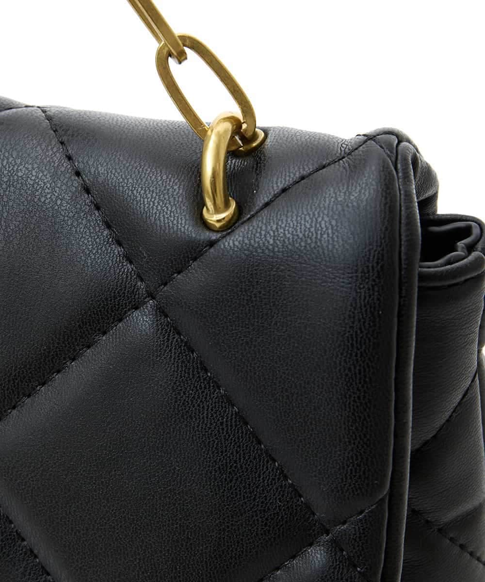 BPCAS09120 MK MICHEL KLEIN BAG(MK ミッシェルクラン バッグ) キルティングチェーンバッグ ブラック