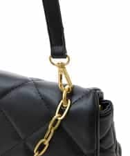 BPCAS09120 MK MICHEL KLEIN BAG(MK ミッシェルクラン バッグ) キルティングチェーンバッグ ブラック