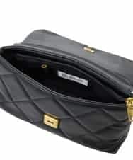 BPCAS09120 MK MICHEL KLEIN BAG(MK ミッシェルクラン バッグ) キルティングチェーンバッグ ブラック