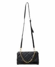 BPCAS09120 MK MICHEL KLEIN BAG(MK ミッシェルクラン バッグ) キルティングチェーンバッグ ブラック