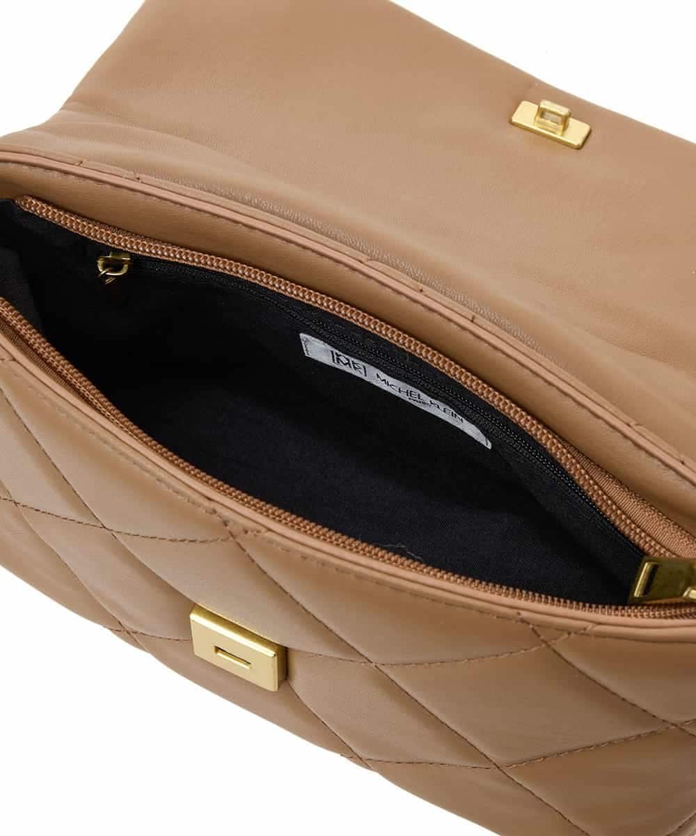 BPCAS09120 MK MICHEL KLEIN BAG(MK ミッシェルクラン バッグ) キルティングチェーンバッグ ブラック