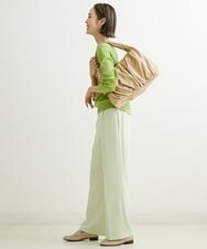 BPCAS12110 MK MICHEL KLEIN BAG(MK ミッシェルクラン バッグ) ボリュームギャザーハンドバッグ ベージュ