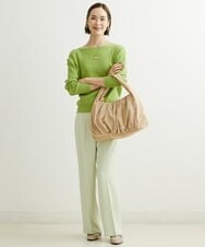 BPCAS12110 MK MICHEL KLEIN BAG(MK ミッシェルクラン バッグ) ボリュームギャザーハンドバッグ ベージュ
