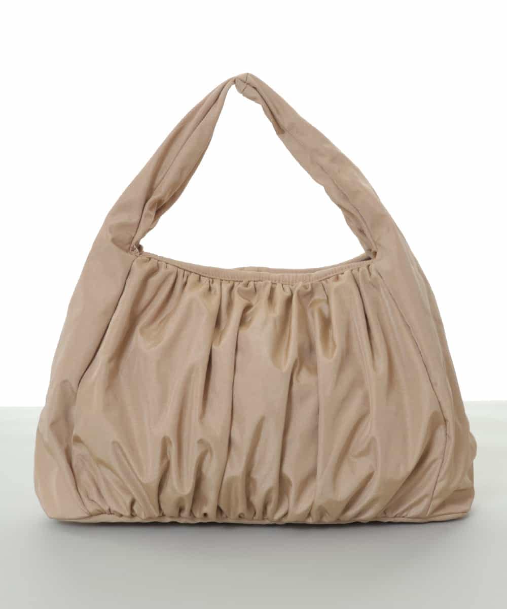 BPCAS12110 MK MICHEL KLEIN BAG(MK ミッシェルクラン バッグ) ボリュームギャザーハンドバッグ ベージュ
