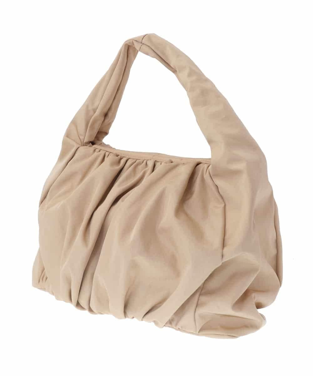 BPCAS12110 MK MICHEL KLEIN BAG(MK ミッシェルクラン バッグ) ボリュームギャザーハンドバッグ ベージュ