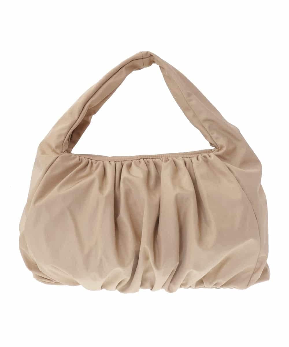 BPCAS12110 MK MICHEL KLEIN BAG(MK ミッシェルクラン バッグ) ボリュームギャザーハンドバッグ ベージュ