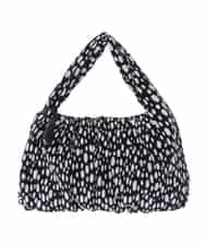 BPCAS12110 MK MICHEL KLEIN BAG(MK ミッシェルクラン バッグ) ボリュームギャザーハンドバッグ グレー