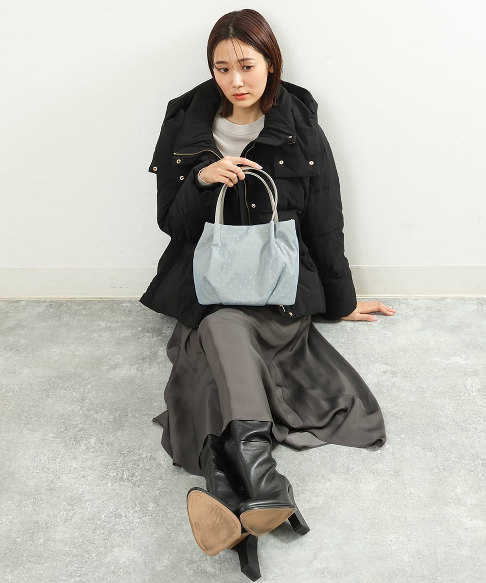BPCAS25130 MK MICHEL KLEIN BAG(MK ミッシェルクラン バッグ) ドットレーストートバッグ ライトブルー