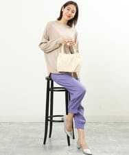 BPCAS25130 MK MICHEL KLEIN BAG(MK ミッシェルクラン バッグ) ドットレーストートバッグ アイボリー