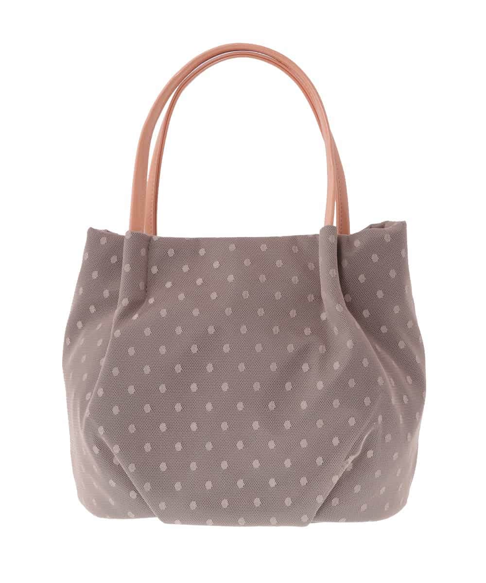 BPCAS25130 MK MICHEL KLEIN BAG(MK ミッシェルクラン バッグ) ドットレーストートバッグ ピンク