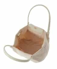 BPCAS25130 MK MICHEL KLEIN BAG(MK ミッシェルクラン バッグ) ドットレーストートバッグ アイボリー