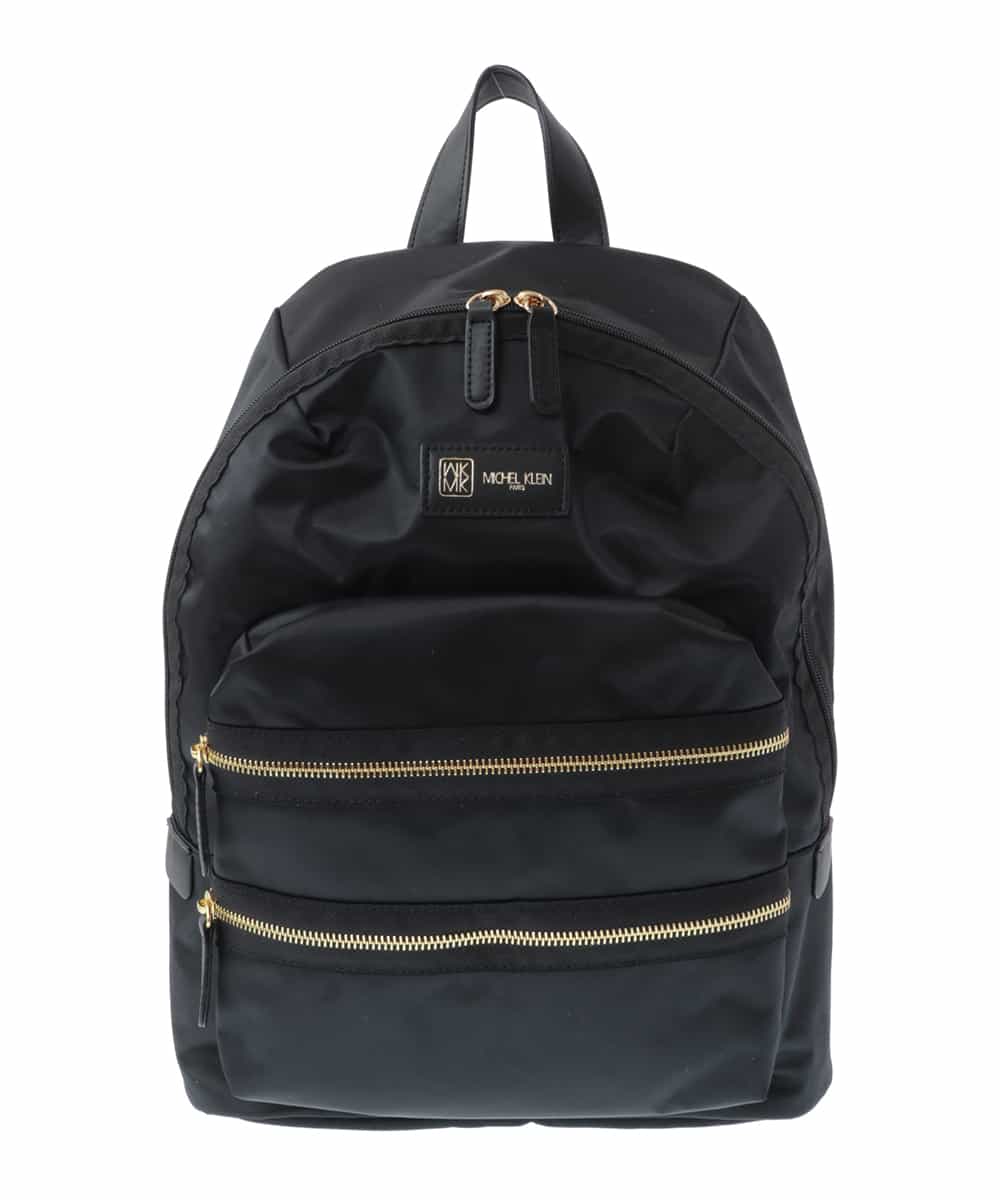 BPCAT41150 MK MICHEL KLEIN BAG(MK ミッシェルクラン バッグ) ダブルスナップデザインリュック ブラック