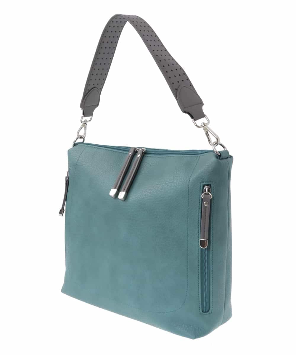 BPCAV11140 MK MICHEL KLEIN BAG(MK ミッシェルクラン バッグ) [2WAY]合成皮革ワンハンドルバッグ グリーン