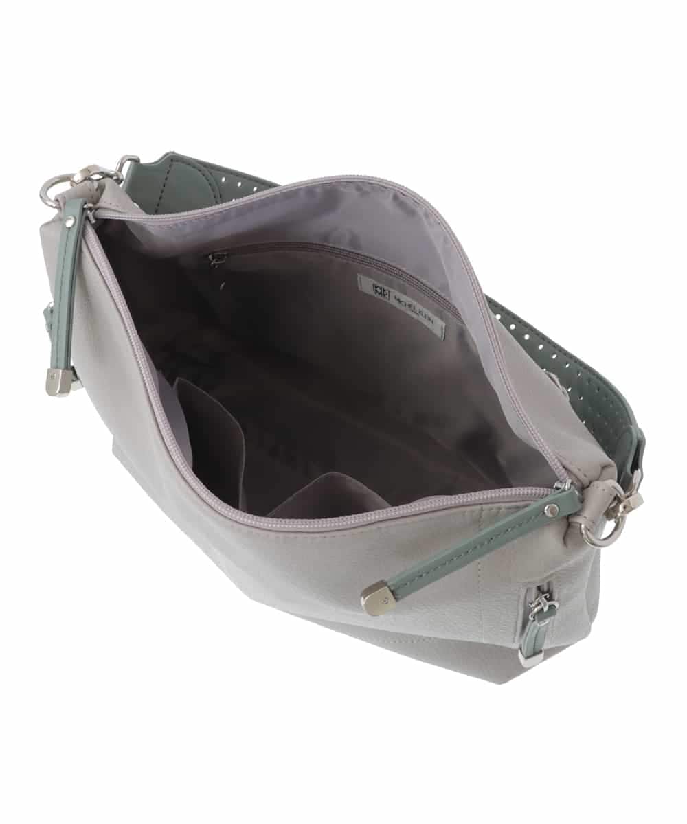 BPCAV11140 MK MICHEL KLEIN BAG(MK ミッシェルクラン バッグ) [2WAY]合成皮革ワンハンドルバッグ グリーン